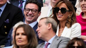 Hugh Jackman and Kate Beckinsale turn heads as they enjoy sweet moment at Wimbledon