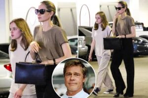 Angelina Jolie looks tense with daughter Vivienne as sad details emerge about Brad Pitt…See More