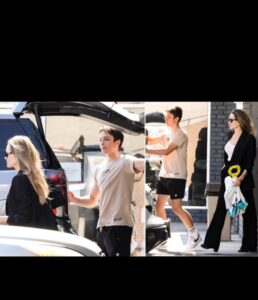 Angelina Jolie and son Knox, 15, enjoy rare outing together as teen towers over his famous mom during shopping spree at pet store in Los Angeles