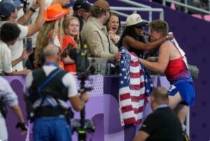 Sprinter wins gold at Paralympics after wife won gold medal at Paris Olympics