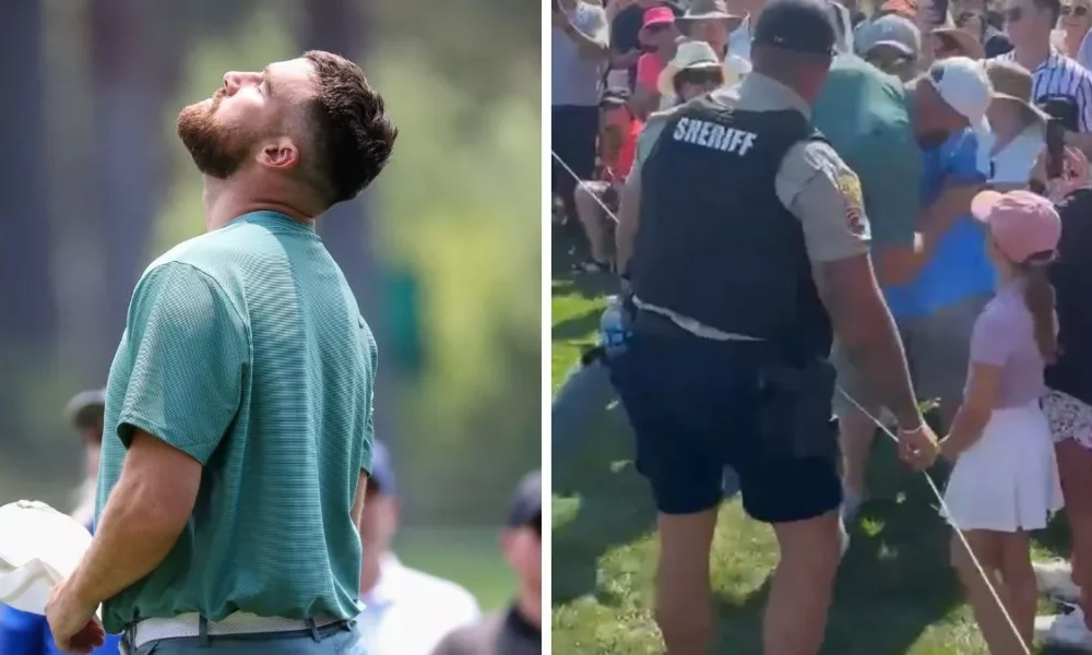 Travis Kelce shows true colours after hitting fan with shot at golf tournament