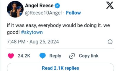 Angel Reese sent a scathing message to her haters on Instagram